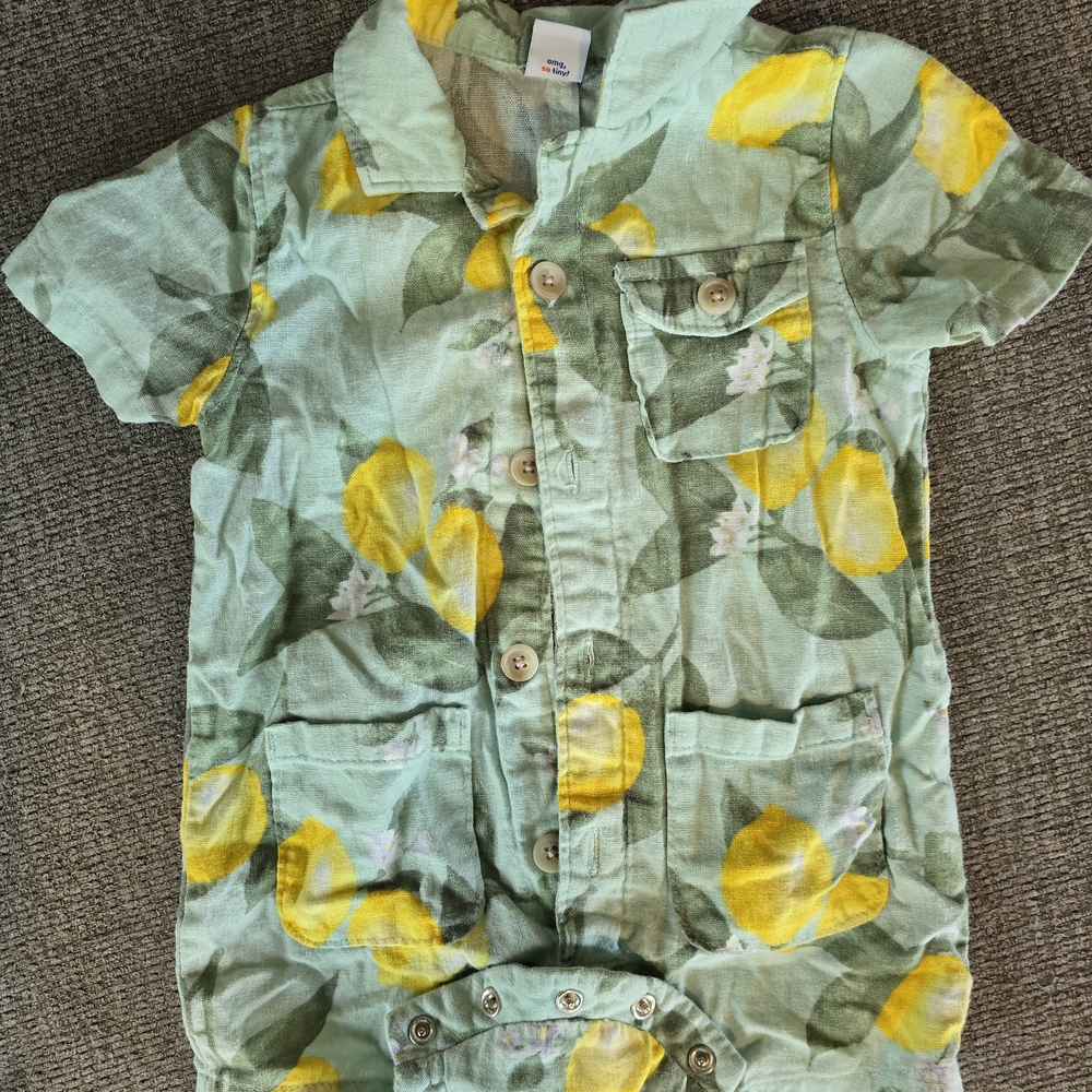Old Navy Baby Romper with Lemon Design